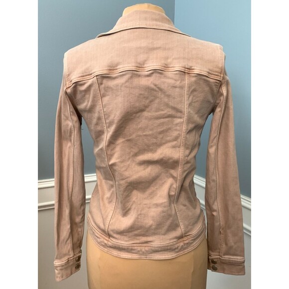 Liverpool Jacket Womens S Bradford Moto Zipper Pockets Fitted Stretch Denim - Picture 2 of 12